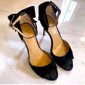 Ann Taylor Isla Bow Peep Toe Heels